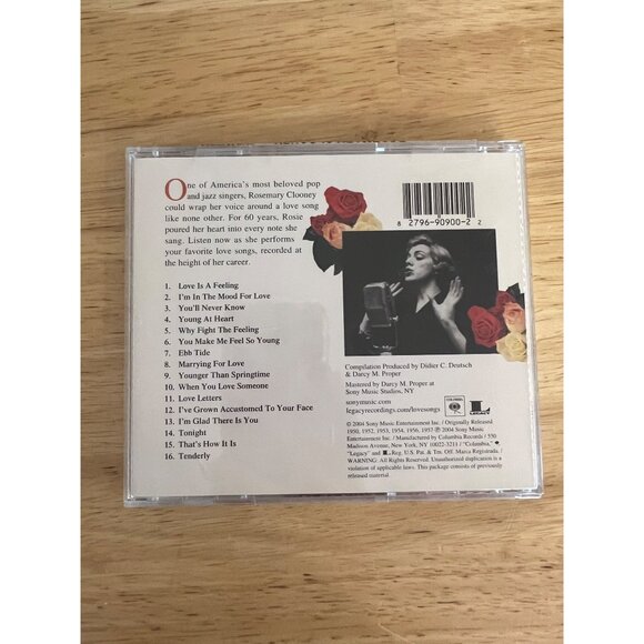 Rosemary Clooney Love Songs CD Album - Picture 4 of 4